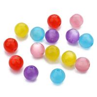 Harz Perlen Schmuck, rund, DIY & verschiedene Größen vorhanden, gemischte Farben, verkauft von Tasche