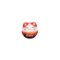 Brushwork Porcelain Beads, Fortune Cat, DIY Approx 3mm, Approx [