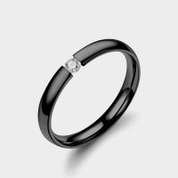 Нержавеющая сталь Rhinestone палец кольцо, Нержавеющая сталь 316, вакуумное ионное покрытие, Мужская & разный размер для выбора & со стразами, Много цветов для выбора, 4MM, продается PC