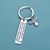 Stainless Steel Key Chain, 201 Stainless Steel, polished, Unisex 30MM 