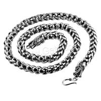 Sterling Silber Schmuck Halskette, 925 Sterling Silber, Drachen, plattiert, verschiedene Größen vorhanden & für den Menschen, Silberfarbe, verkauft von PC