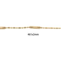 Collar en Cadena de Latón, metal, chapado en oro de 14 K, unisexo, dorado, longitud:aproximado 46.1 cm, Vendido por UD