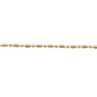 Collar en Cadena de Latón, metal, chapado en oro de 14 K, unisexo & diverso tamaño para la opción, dorado, Vendido por UD