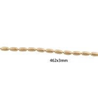 Латунь цепи ожерелье, 14K плакирование железом, Мужская, золотой, длина:Приблизительно 46.2 см, продается PC
