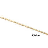 Латунь цепи ожерелье, 14K плакирование железом, Мужская, золотой, длина:Приблизительно 46.1 см, продается PC[