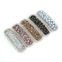 Alligator Hair Clip, Resin, with Iron & for woman & with rhinestone 
