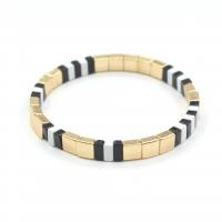 Fashion Zinc Alloy Bracelets, gold color plated, fashion jewelry & stoving varnish & Unisex, mixed colors, Inner Approx 55mm [