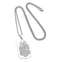 Zinc Alloy Necklace, with 304 Stainless Steel, plated, fashion jewelry, silver color cm [