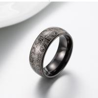 Stainless Steel Finger Ring, 304 Stainless Steel, plated, Unisex 8MM 