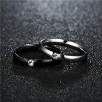 Нержавеющая сталь Rhinestone палец кольцо, 201 нержавеющая сталь, Мужская & разный размер для выбора & со стразами, Много цветов для выбора, 3MM, продается PC