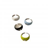 Эмаль цинкового сплава кольцо, цинковый сплав, Другое покрытие, Женский & эмаль, Много цветов для выбора, продается PC