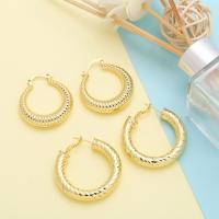 Brass Hoop Earring, plated, fashion jewelry golden [
