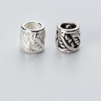 Sterling Silver Spacer Beads, 925 Sterling Silver, Column, plated, DIY, silver color Inner Approx 2.8mm 