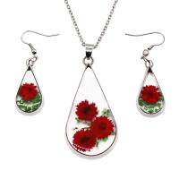Resin Jewelry Sets, with Zinc Alloy, 2 pieces & Unisex & epoxy gel Approx 45 cm, Approx 