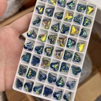 Polymer Clay Nagel Kunst, Glas, Herz, DIY, keine, 12x13mm, 6PCs/Menge, verkauft von Menge