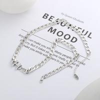 Sterling Silver Jewelry Necklace, 925 Sterling Silver, with 1.18inch extender chain, Letter H, Antique finish, fashion jewelry & Unisex Approx 15.74 Inch 