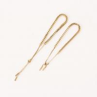 Titanium Steel Bracelet & Bangle, Vacuum Ion Plating, adjustable & for woman, golden Approx 19 cm 