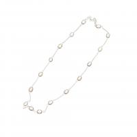 Collier de bijoux de titane, Acier titane, avec perle de plastique, bijoux de mode & pour femme Environ 40 cm, Vendu par PC