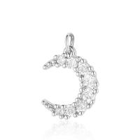 Cubic Zirconia Micro Pave Brass Pendant, plated, fashion jewelry & DIY & micro pave cubic zirconia & enamel 