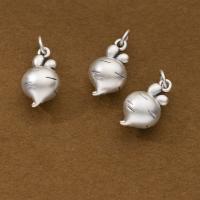 Sterling Silver Pendants, 925 Sterling Silver, Carrot, Antique finish, DIY, silver color 