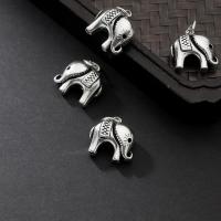 Sterling Silver Animal Pendants, 925 Sterling Silver, Elephant, Antique finish, DIY, silver color 