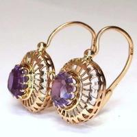 Zinc Alloy Leverback Earring, with Glass, fashion jewelry 
