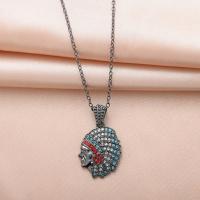 Rhinestone Zinc Alloy Necklace, fashion jewelry & with rhinestone Approx 50 cm 
