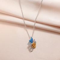 Zinc Alloy Necklace, fashion jewelry & for woman, silver color Approx 50 cm 