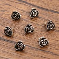 Zinc Alloy Flower Pendants, Rose, antique silver color plated, vintage & DIY Approx 