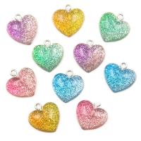 Resin Jewelry Pendant, Heart, DIY Approx 