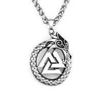 Titanium Steel Jewelry Necklace, polished, fashion jewelry & for man cm [
