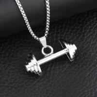 Zinc Alloy Necklace, with 304 Stainless Steel Chain, plated, fashion jewelry, silver color cm [