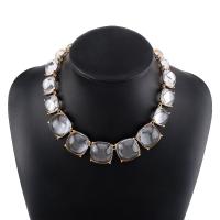 Rhinestone Zinc Alloy Jewelry Set, earring & necklace, plated, fashion jewelry & for woman & with rhinestone 