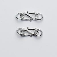 Sterling Silver Charm Connector, 925 Sterling Silver, plated, DIY, silver color 