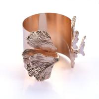 Zinc Alloy Cuff Bangle, Flower, plated, fashion jewelry & for woman 60mm, Inner Approx 67mm [