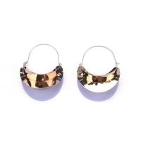 Zinc Alloy Drop Earring, Moon, plated, fashion jewelry & for woman 