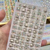 Polymer Clay Nagel Kunst, Glas, Schneeflocke, DIY, keine, 8mm, 10PCs/Menge, verkauft von Menge[