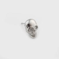 Stainless Steel Stud Earring, 316 Stainless Steel, Skull, fashion jewelry & Unisex, original color 