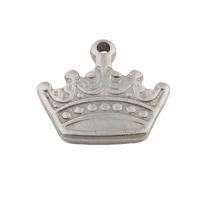 ステンレス製の王冠のペンダント, 304ステンレススチール, ファッションジュエリー & ユニセックス, オリジナルカラー 穴:約 1.5mm, 売り手 パソコン[