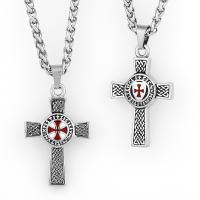 Titanium Steel Jewelry Necklace, Cross, polished, fashion jewelry & for man cm [