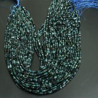 Natürlicher Turmalin Perlen, DIY, blau, 2x3mm, Länge:ca. 16 ZollInch, verkauft von Strang