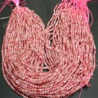 Dyed Quartz Beads, Strawberry Quartz, DIY Approx 16 Inch [