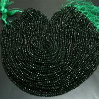 Natürlicher Turmalin Perlen, DIY, grün, 3mm, Länge:ca. 16 ZollInch, verkauft von Strang