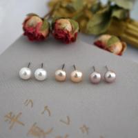 Freshwater Pearl Stud Earring, fashion jewelry & for woman [