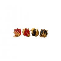 Kubischer Zirkon (CZ) Messing Ohrring, mit kubischer Zirkonia, goldfarben plattiert, Vintage & Modeschmuck & für Frau, keine, 15x15mm, verkauft von Paar