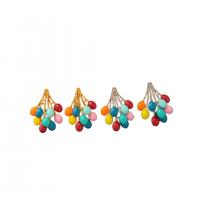 Brass Drop Earring, Balloon, plated, fashion jewelry & for woman & enamel [