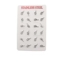 304 Stainless Steel Stud Earring Set, Gecko, fashion jewelry & for woman, original color [