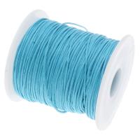 Cordón de algodón encerado, con carrete de plástico, Bricolaje, más colores para la opción, 1mm, longitud:90 Yardpatio, Vendido por Carrete