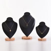 Leather Necklace Display, PU Leather, durable 