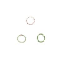Glas Perle Zink Legierung Finger Ring, mit Kunststoff Perlen, Modeschmuck & unisex, keine, verkauft von setzen